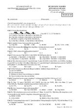 Đề thi trắc nghiệm môn hóa 11 hè 2015 thời gian làm bài 45 phút
